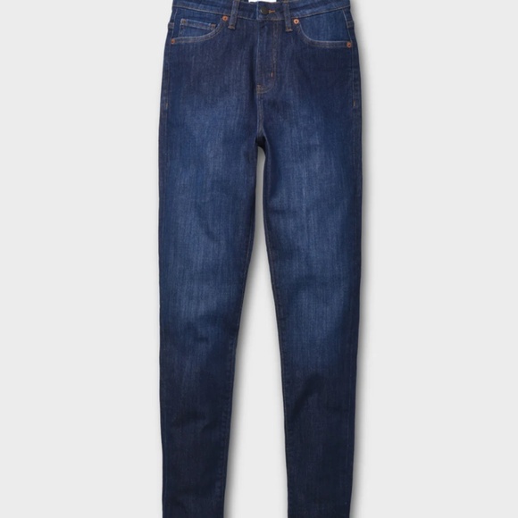 NWT DUER Women's Performance Denim High Rise Skinny in Dark Stone 27" x 31" - Picture 6 of 11